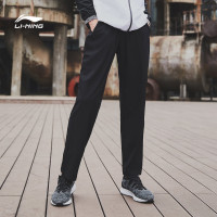 李宁运动裤 男士新款跑步系列 速干凉爽梭织平口夏季运动裤