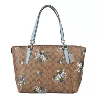 COACH 蔻驰 品 欧美时尚女士卡其印花人造革手提单肩双面托特包 F78279 IMP9W