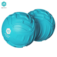 米客 MK2809-01 花生球肌肉放松瑜伽按摩球放松颈椎筋膜球(不含电动按摩器) 湖蓝色 (单位:只)