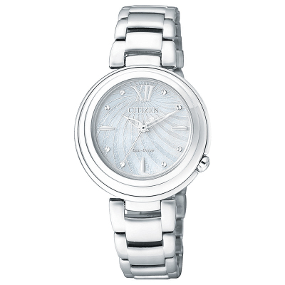 EM0338-88D西铁城贝母时尚简洁 光动能女表 手表
