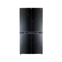 LG冰箱GR-D24FBGHL 671L 双门中门 蝶门风冷无霜多门十字对开门原装进口 黑色冰箱