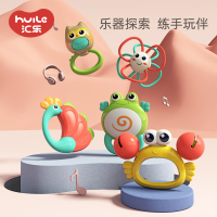 汇乐玩具(HUILE TOYS)C318B 动物乐队摇铃 可咬婴儿玩具可水煮摇铃0到3个月宝宝安抚手摇铃