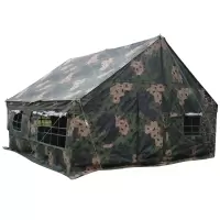 兵行者2003式班用大型单迷彩帐篷 部分队配发可施工救灾野营等 4.6*4.6m