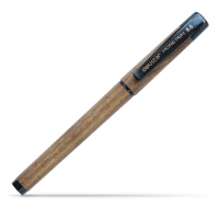 Zs-得力S28 木色中性笔0.5mm尖头水笔 12支装