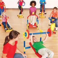 幼儿园娱乐健身器材 9件/套(跑步机、拉力器、举重器等) YC