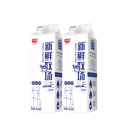 光明 新鲜牧场 高品质牛乳950ml *2(共2瓶)好奶源 好牛奶 苛求品质只为新鲜