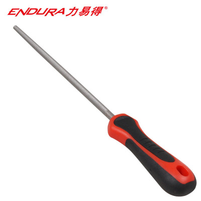 力易得(ENDURA) 双色塑柄中圆锉