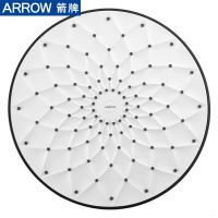 箭牌(ARROW)黑色增压大花洒顶喷花洒头AE5008A-JZ