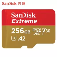 闪迪 (SanDisk) 行车记录仪内存卡 高速存储卡 256G内存卡 160M/s A2级 2个装