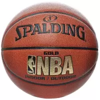 斯伯丁Spalding篮球NBA金色经典7号比赛耐磨防滑PU蓝球606Y