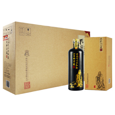 孔府家酒 弘毅 (弘毅8) 浓香型白酒 52度 500ml*4瓶 整箱装