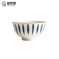 富昱景 日式家用陶瓷餐具4.5英寸饭碗个性创意碗碟牛排西餐盘饭碗组合