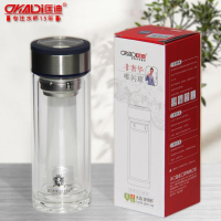 DKADi匡迪 KD-1726 创意双层水晶玻璃杯 500ml 单个装