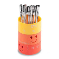 晨光(M&G)ABT98451 笔筒PP/塑胶方形/圆形桌面办公收纳组合笔筒 学生创意可爱笔筒 (三色随机)