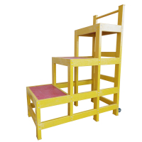 兴航发 绝缘梯凳三层 三层梯凳带轮凳可移动绝缘凳子 工程专用凳子 按副销售(H)