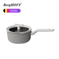 贝高福(Berghoff)锅具 Leo系列 2L奶锅 月球灰(BH0101902)小奶锅宝宝辅食锅汤锅牛奶泡面锅18cm