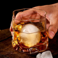 威士忌酒杯洋酒杯套装日式创意玻璃啤酒杯酒吧烈酒杯鸡尾酒杯子 扭纹杯