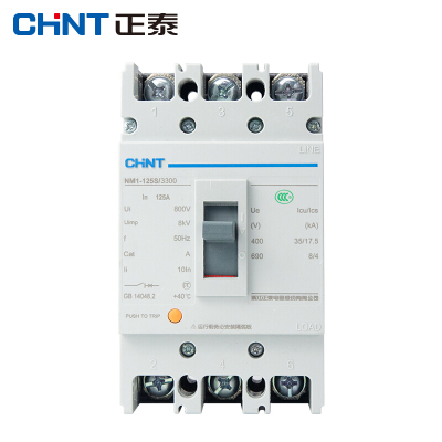 正泰(CHNT)NM1-125S 塑壳断路器 三相3P空气开关