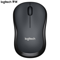 罗技(Logitech)M220 鼠标 无线鼠标 办公鼠标 静音鼠标 对称鼠标 灰黑色 自营 带无线2.4G接收器