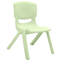 百优汇 塑料凳子小板凳幼儿童靠背椅家用靠背凳儿童小凳子小椅子 BYH-1551*绿色