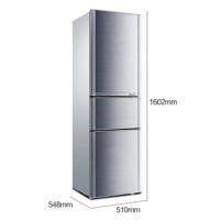 192升 三门小冰箱 家用小型 电冰箱 软冷冻室 节能保鲜 静音省电(银)BCD-192MT