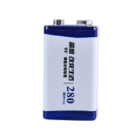 雷摄(LEISE)9V充电电池280mAh九伏镍氢高容量系列6F22电池万用表/玩具遥控器/烟感探测 1节装