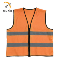 星华 反光背心交通安全施工马甲骑行环卫反光衣 cnss120046L-2 荧光红 M