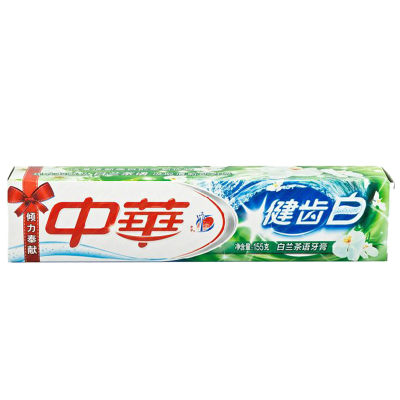 中华优加健齿白 尚品白茶牙膏 155G 5个装（单位：件）