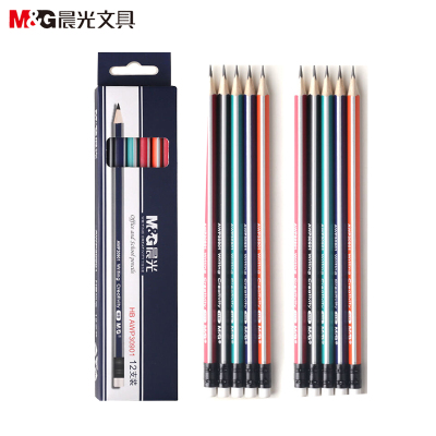 晨光(M&G)AWP30901 HB铅笔12支/盒木杆铅笔三角抽条铅笔 绘图笔 画画笔 绘画笔学生文具办公用品