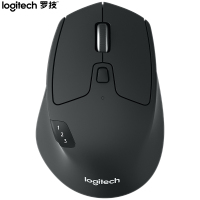 罗技(Logitech)M720 鼠标 无线蓝牙鼠标 办公鼠标 右手鼠标 大手鼠标 优联 黑色 带无线2.4G接收器