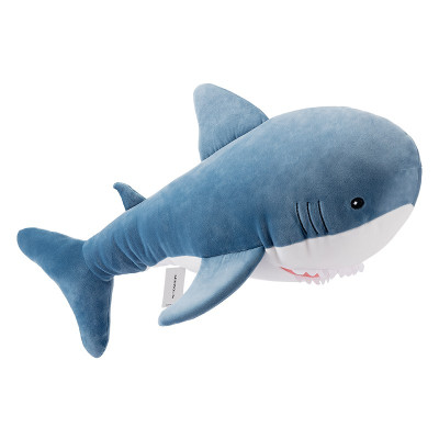名创优品(MINISO)海洋系列-鲨鱼可爱抱枕毛绒枕头公仔