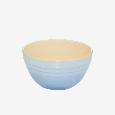 法国 LE CREUSET 酷彩炻瓷创意小碗可爱米饭碗早餐汤碗家用12.5CM 水晶蓝单个