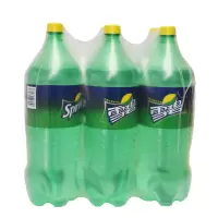 雪碧 柠檬味碳酸饮料 大瓶汽水 2L*6瓶/件