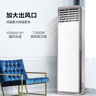 美的 3P柜式空调 KFR-72LW/N8MFA33 匹智能冷暖家用客厅立式柜机空调
