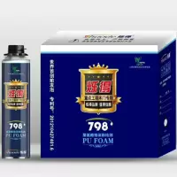 烁得798 发泡胶门窗专用聚氨酯泡沫剂填缝发泡剂 750ml*15/件