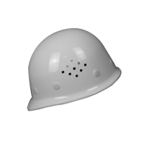 鑫马 原顶按压式调节安全帽建筑工地防护安全帽 带透气孔 XM-03(合成树脂)一指键 白色