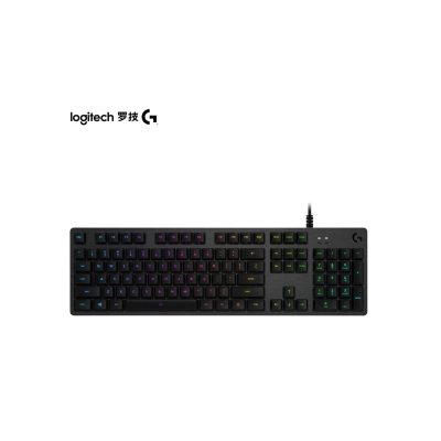 罗技(G)G512机械键盘 游戏机械键盘 有线 全尺寸 RGB背光机械键盘 吃鸡键盘 L轴 类红轴 绝地求生 英雄联盟