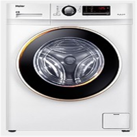 海尔滚筒洗衣机全自动变频洗烘一体机 9公斤白色 可手机遥控