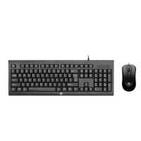 惠普(HP)藏羚羊Plus有线键鼠套装 黑色 办公键盘鼠标套装