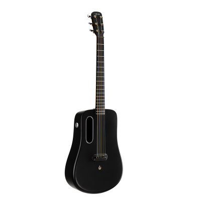 拿火吉他 LAVA ME2拿火碳纤维二代单板民谣吉他联名款41寸旅行琴黑色电箱款