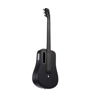 拿火吉他 LAVA ME2拿火碳纤维二代单板民谣吉他联名款41寸旅行琴黑色加震款
