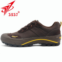 3537 新式解放鞋男鞋低帮作训鞋防滑透气耐磨训练鞋帆布胶鞋 咖啡色-XL(牛二层反绒皮) 40