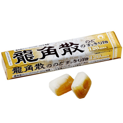 日本进口龙角散润喉糖条装颗粒蜂蜜牛奶味糖果零食清咽清新口气滋润嗓子缓解喉咙不适条状10粒