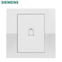 西门子(SIEMENS) 开关插座面板 弱电插座 悦动系列雅白色 电话插座