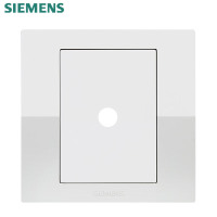 西门子(SIEMENS) 开关插座面板 弱电插座 悦动系列雅白色 空白面板带孔