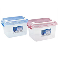 茶花收纳箱收纳盒整理箱子储物箱塑料箱家用便携手提式6.5L 2843