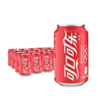晋唐可口可乐 Coca-Cola 汽水 碳酸饮料 330ml*6*4罐 24罐整箱装