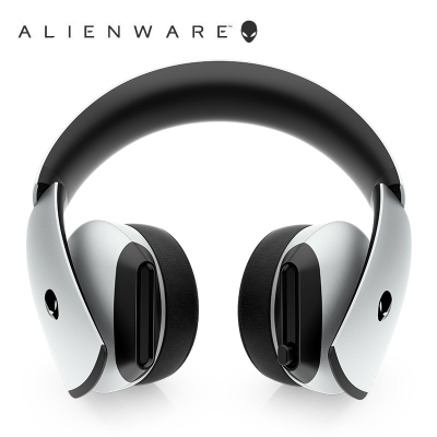 外星人(Alienware) AW510H 专业电竞游戏耳机有线 7.1虚拟环绕音效 头戴式 降噪耳机 白 赛博朋克