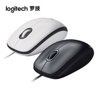 罗技(Logitech)M100r 有线鼠标 大手鼠标 笔记本电脑办公鼠标 家用对称鼠标 企业采购 黑色