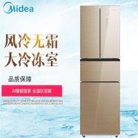 美的(Midea)冰箱风冷无霜智能四门冰箱 多门冰箱 276升玻璃面板 凯撒金 BCD-276WTGM 凯撒金